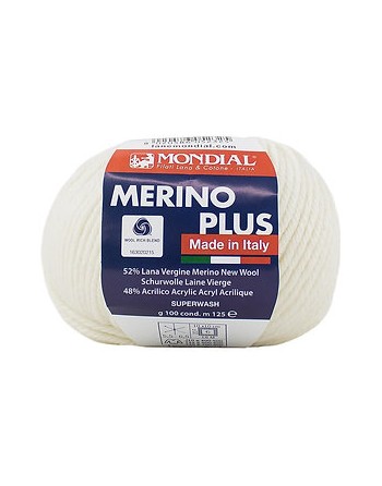 Lana Merino Plus Bianco 100