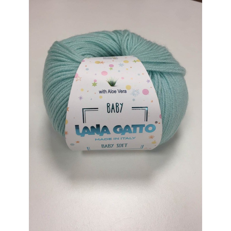 Lana Gatto Baby Soft Verde Acqua 8387
